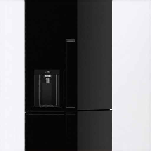 Modern Kitchen with Counter Depth Refrigerator Contemporary kitchen showcasing a sleek counter depth fridge with water and ice features