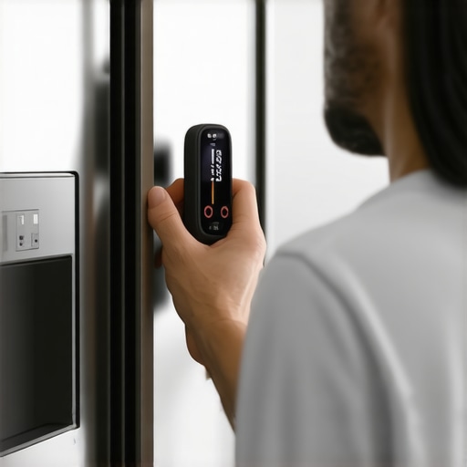 Calibrating a Refrigerator with a Digital Thermometer Person using a digital thermometer to check fridge temperature