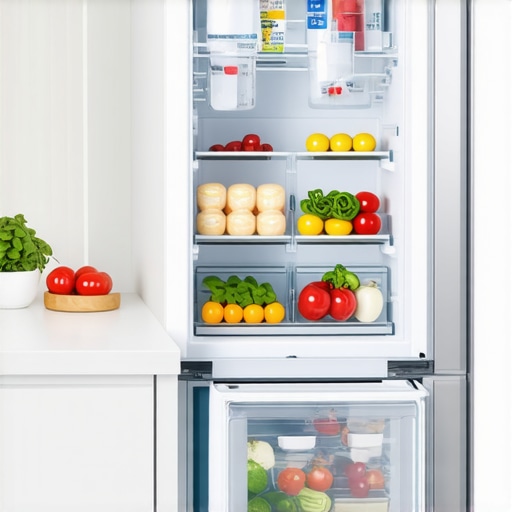 Organized Freezer in Modern Kitchen Smart fridge with organized freezer compartments